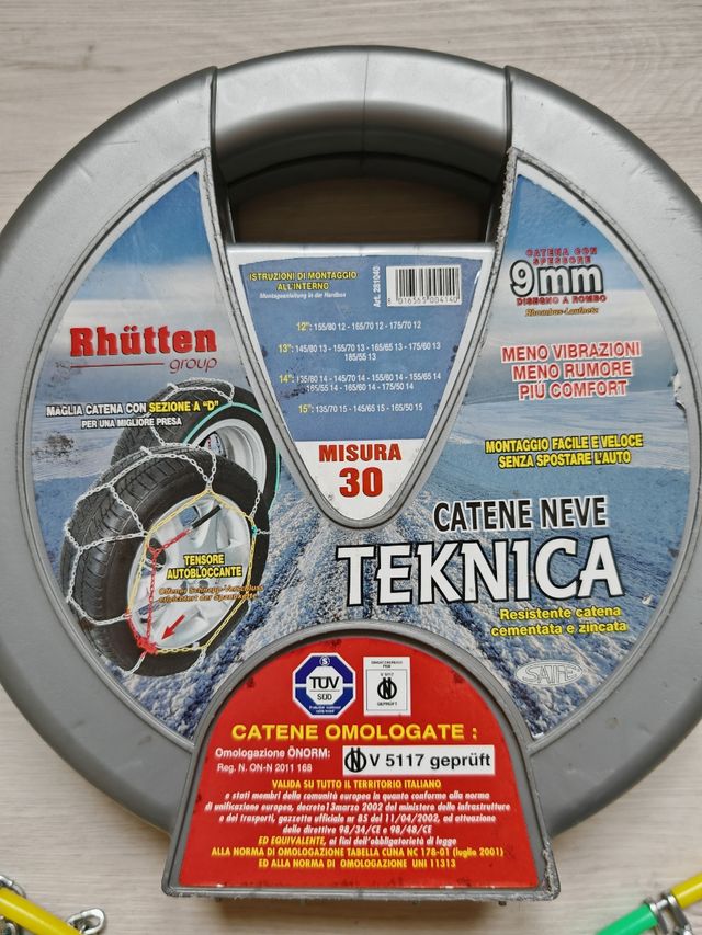 Catene Neve Rhütten Teknica 9mm - Misura 30