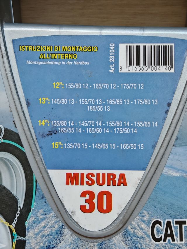 Catene Neve Rhütten Teknica 9mm - Misura 30