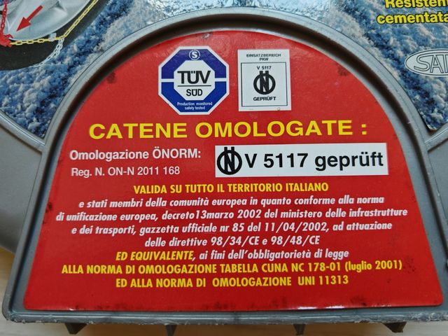 Catene Neve Rhütten Teknica 9mm - Misura 30