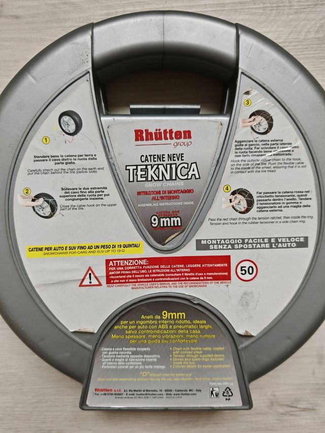 Catene Neve Rhütten Teknica 9mm - Misura 30