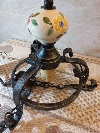 Lampadario stile rustico 