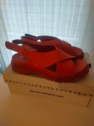 Sandalias mujer Art nº39 rojas