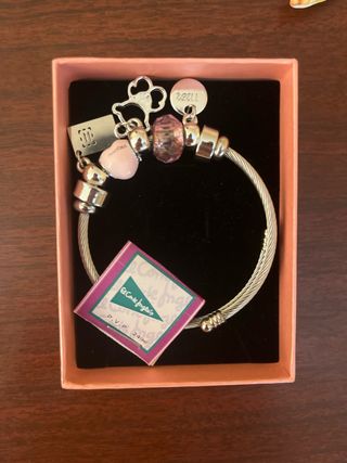Pulsera Pandora | Plata y Rosa