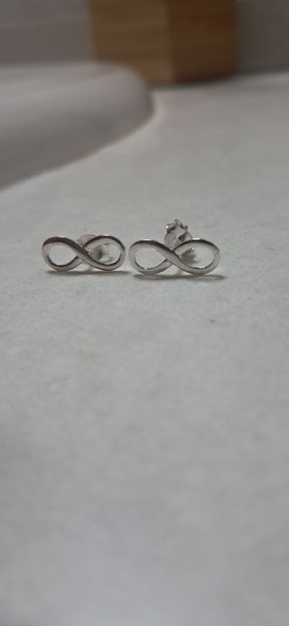 Pendientes plata infinito 925