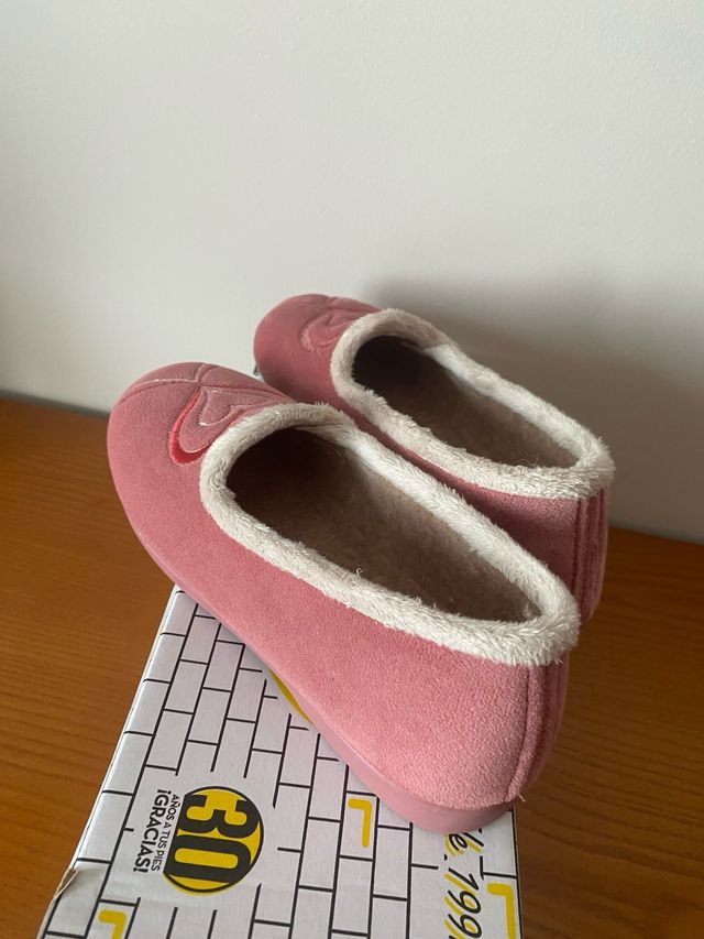 Pantuflas casa mujer rosa - talla 38