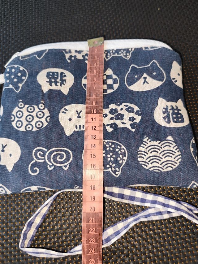 Bolsa neceser & Lanyard azul-blanco