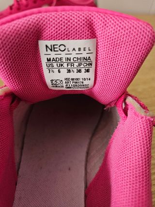 Zapatillas Adidas NEO rosa mujer 39 1/3