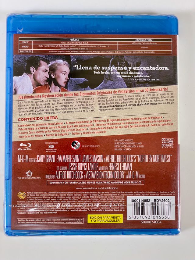 Blu-ray Con la muerte en los talones (Hitchcock)