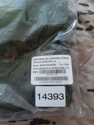 Uniforme Campaña Ejército Español