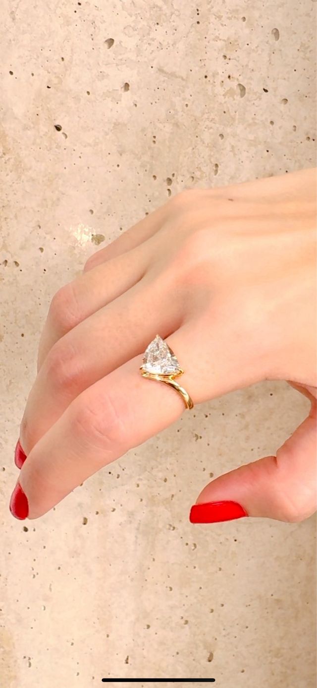 Anillo oro amarillo 18 KT diamante 2.04ct IGI