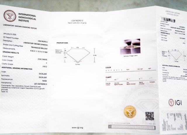 Anillo oro amarillo 18 KT diamante 2.04ct IGI