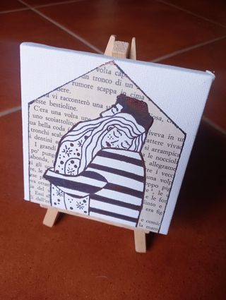 Mini tela con stampa romantica