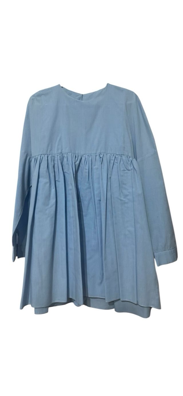 Mono azul cielo - botones atrás