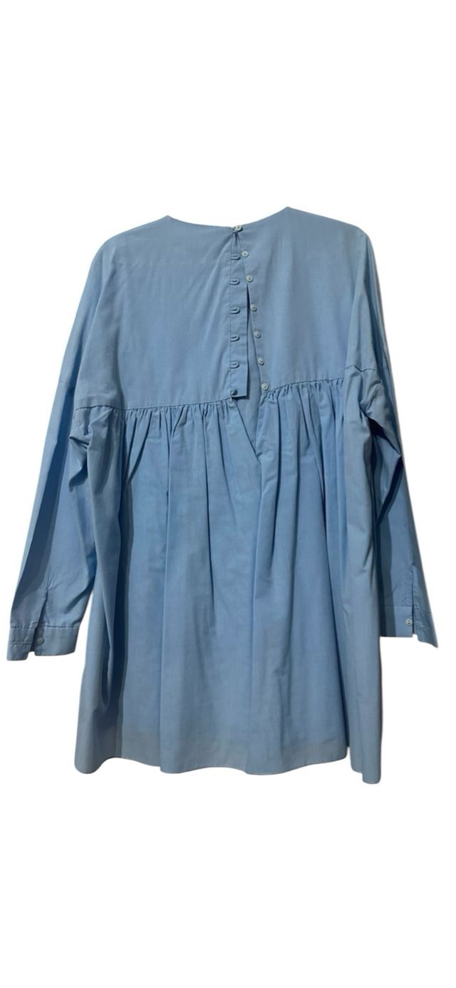 Mono azul cielo - botones atrás