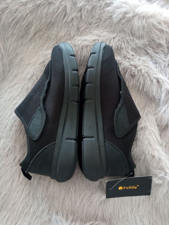 Zapatillas FitVille cómodas pies delicados, 38,5