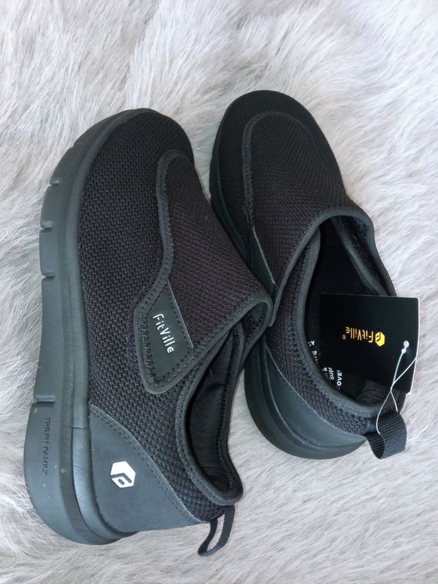 Zapatillas FitVille cómodas pies delicados, 38,5