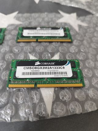 Memorias RAM Corsair 8GB DDR3 1333MHz SO-DIMM 