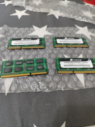 Memorias RAM Corsair 8GB DDR3 1333MHz SO-DIMM 