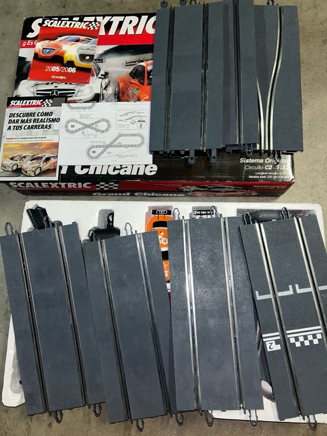 Scalextric Grand Chicane y extensión de 3 piezas