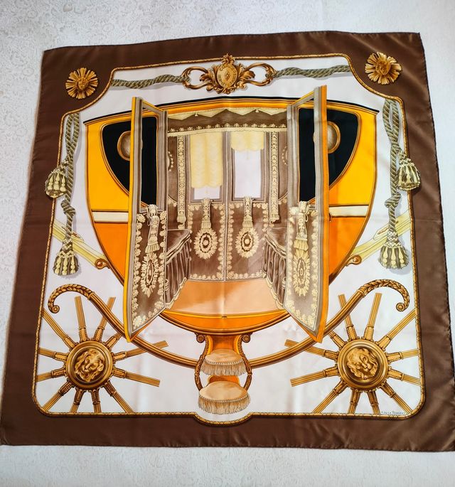 Hermès foulard vintage anni '60, modello Coach