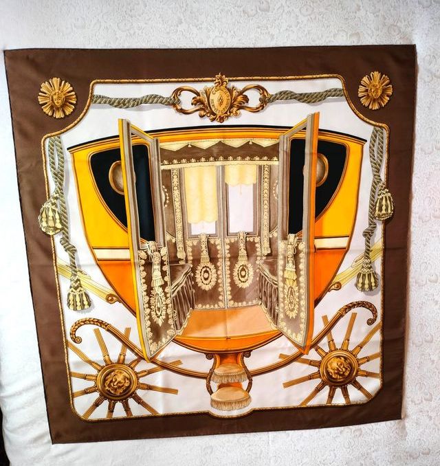 Hermès foulard vintage anni '60, modello Coach