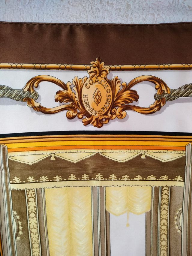 Hermès foulard vintage anni '60, modello Coach