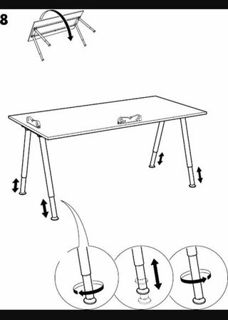 Mesa IKEA GALANT 160x80