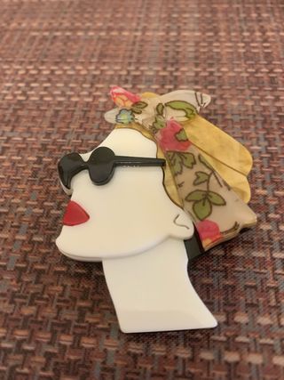 Spilla donna vintage acrilica