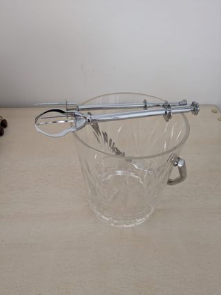 Cubitera cristal con batidor