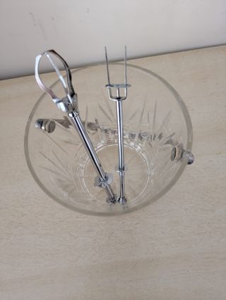 Cubitera cristal con batidor