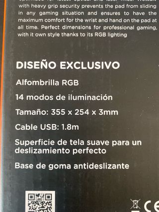 Alfombrilla Gaming Netway X3RGB