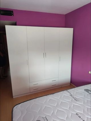 Armario 4 puertas blanco