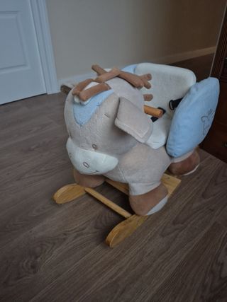 Balancín de madera vaca Rigolo