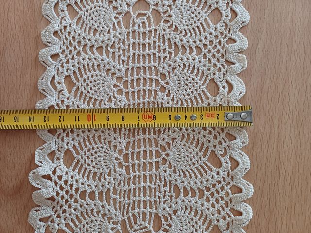 Centro uncinetto bianco cotone