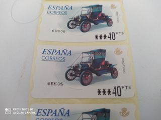 Sellos España Ford T (8 unidades)