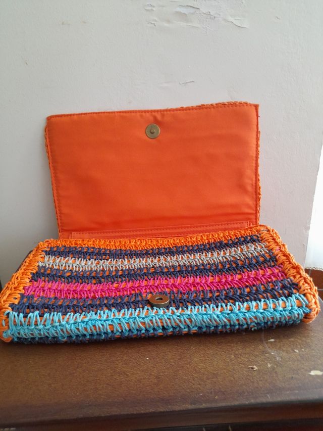 Bolso crochet multicolor verano