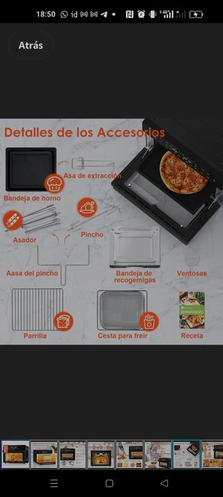 Horno freidora de aire XXL
