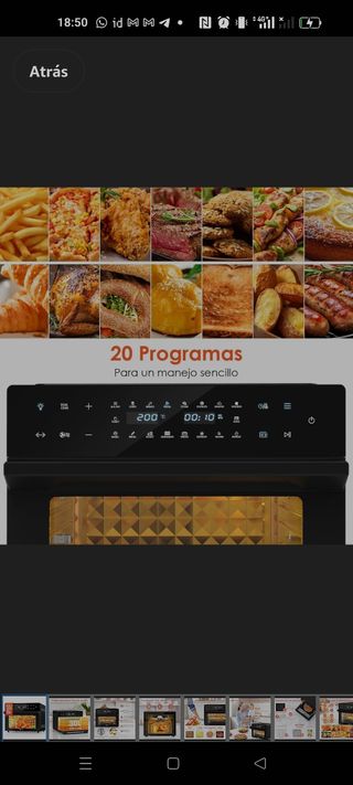 Horno freidora de aire XXL