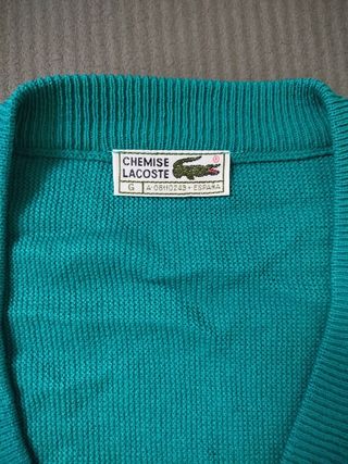 Suéter Lacoste XL Vintage - Verde azulado