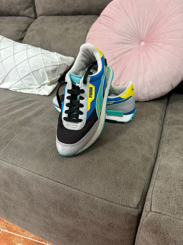 Zapatillas Puma - Azul y Gris
