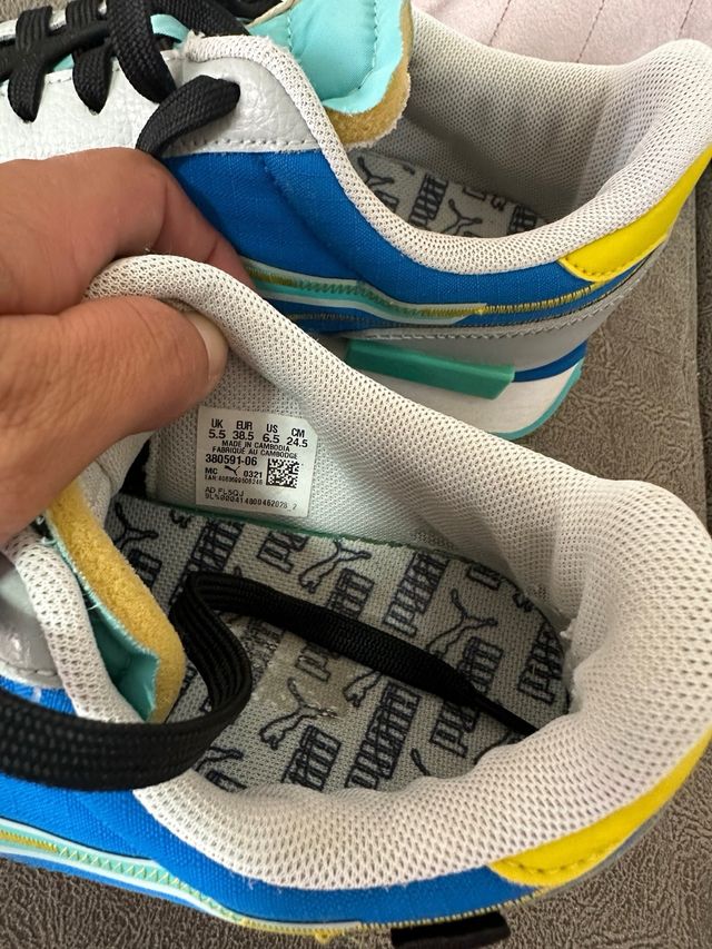 Zapatillas Puma - Azul y Gris