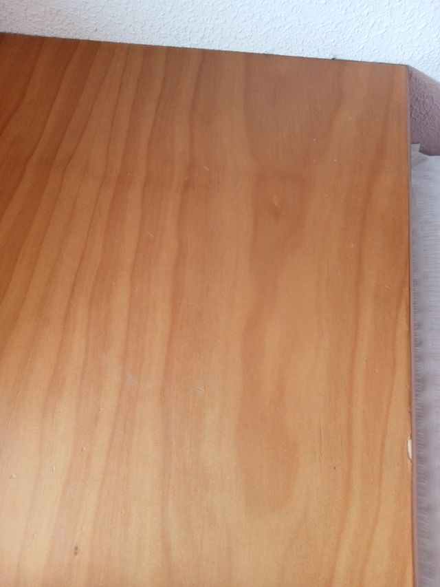 Escritorio de 2,35m madera marrón con zapate