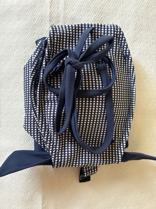 Bikini Etam Vichy azul y blanco