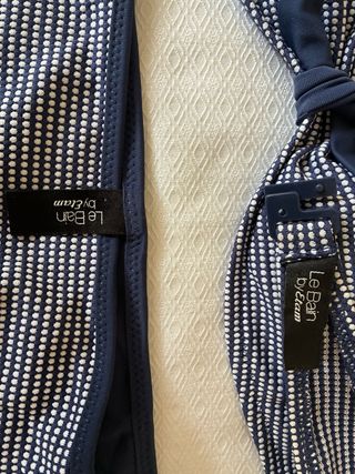 Bikini Etam Vichy azul y blanco