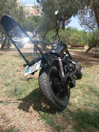 Moto 125cc modificada - chopper