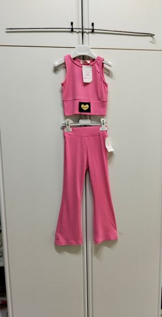 Completo bambina 3-4 anni rosa
