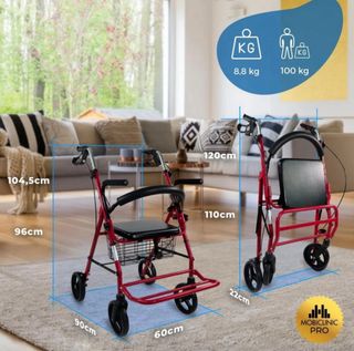Andador con asiento Mobiclinic