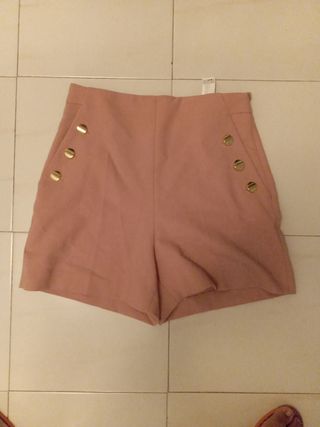 Shorts Zara rosa
