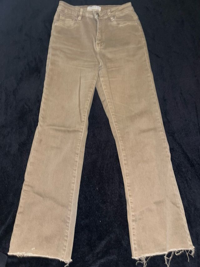 Pantalones Denim Style beige - T-36