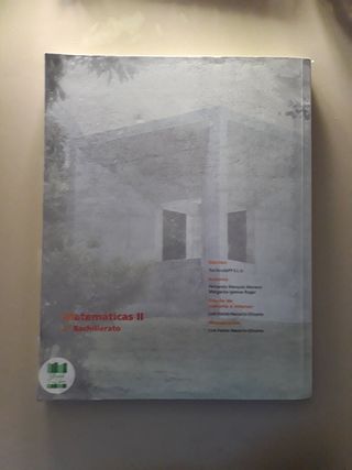 Libro de matemáticas segundo de bachillerato 
